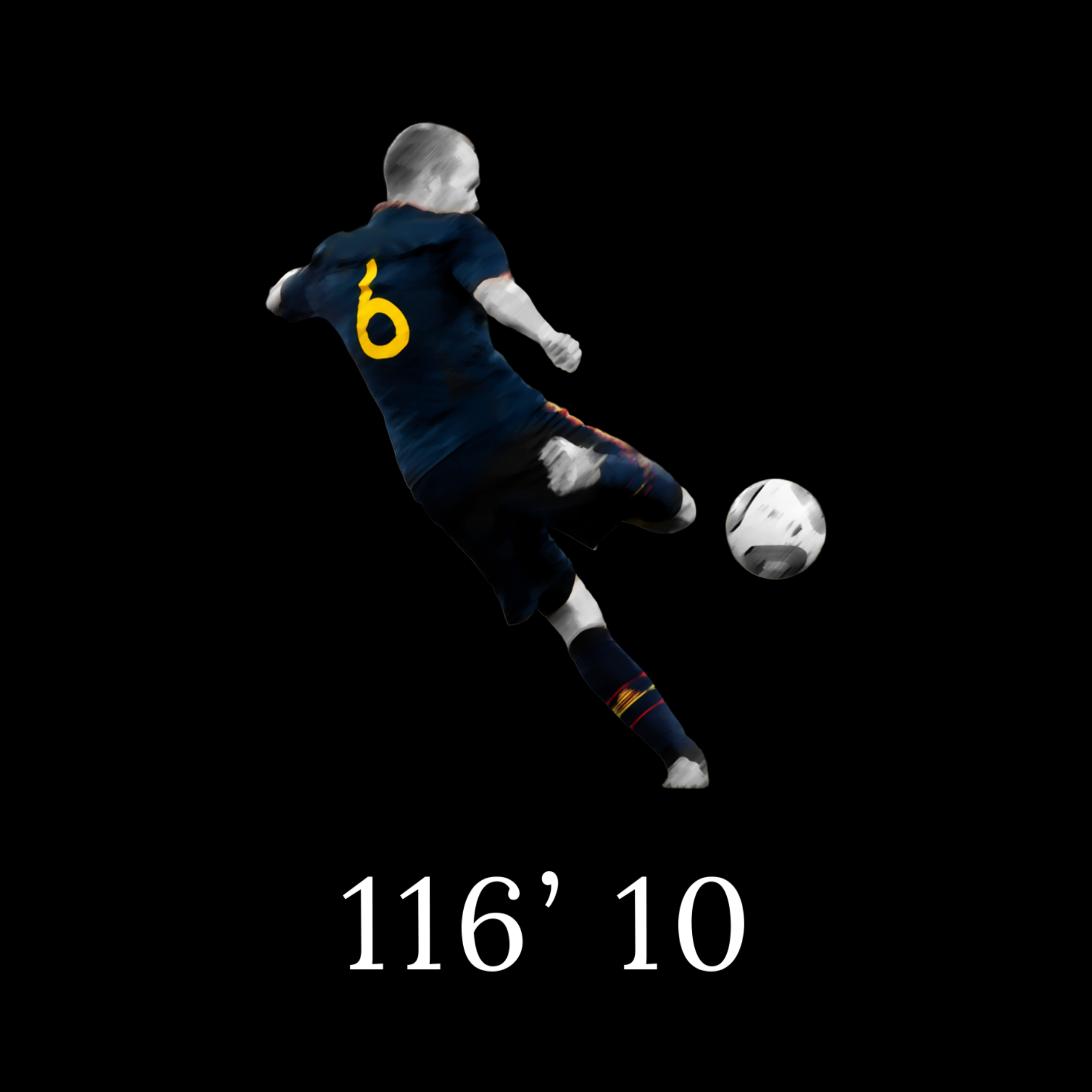 Spain | Iniesta 116' 2010 - Premium fit
